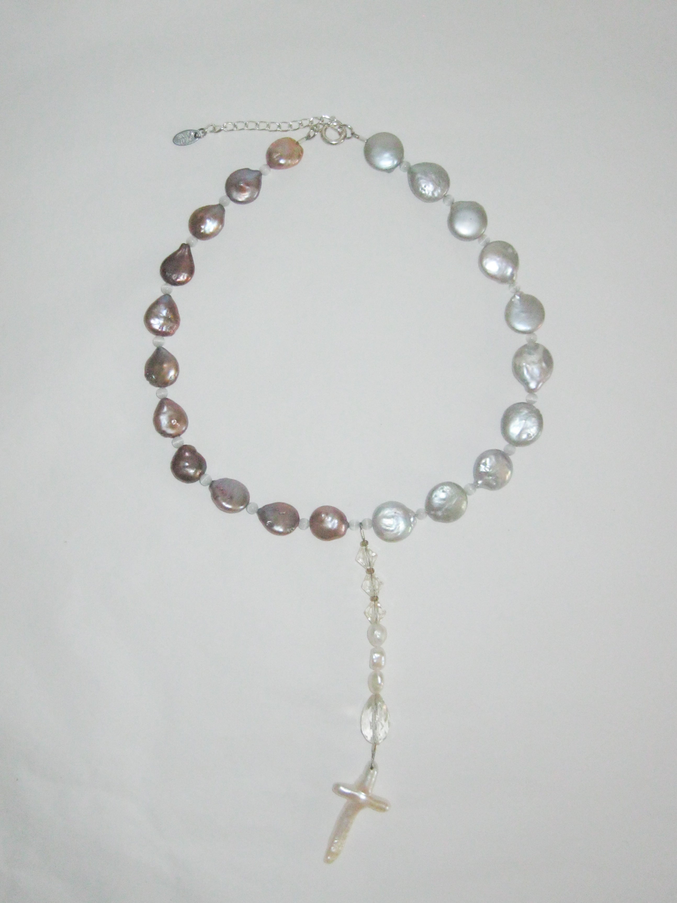 Pearl Cross Necklace