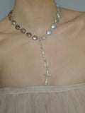 Pearl Cross Necklace