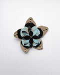 Ever-blooming brooch & hair clip ash brown