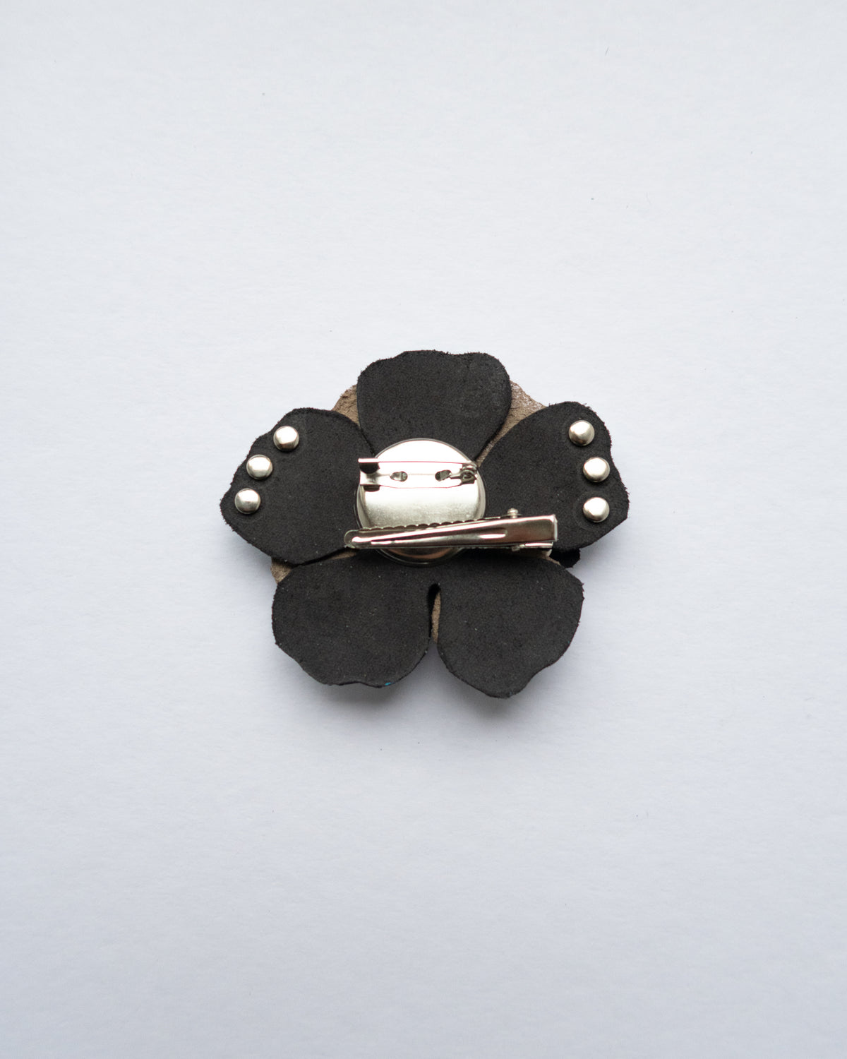 Ever-blooming brooch & hair clip aqua