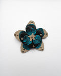 Ever-blooming brooch & hair clip ash brown